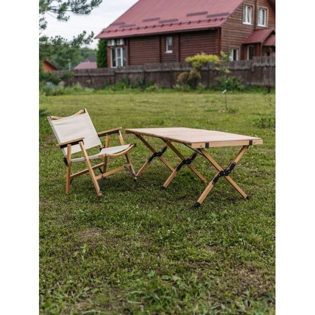 Набор для отдыха реечный стол 120 на 60 с креслами